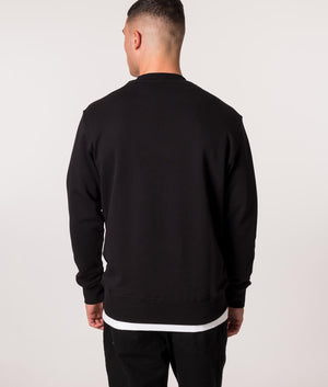 Embroidered-V-Emblem-Logo-Sweatshirt-Black/Gold-Versace-Jeans-Couture-EQVVS