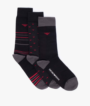 Three-Pack-Boxed-Socks-Red/Black-Emporio-Armani-EQVVS