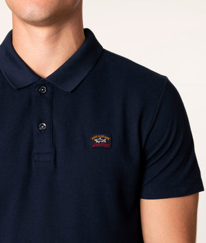 Iconic-Badge-Piqué-Polo-Shirt-Blue-Paul-&-Shark-EQVVS