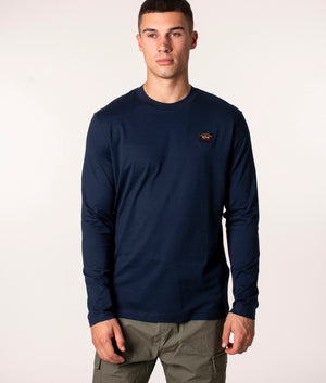 Long-Sleeve-Knitted-T-Shirt-Blue-Paul-&-Shark-EQVVS