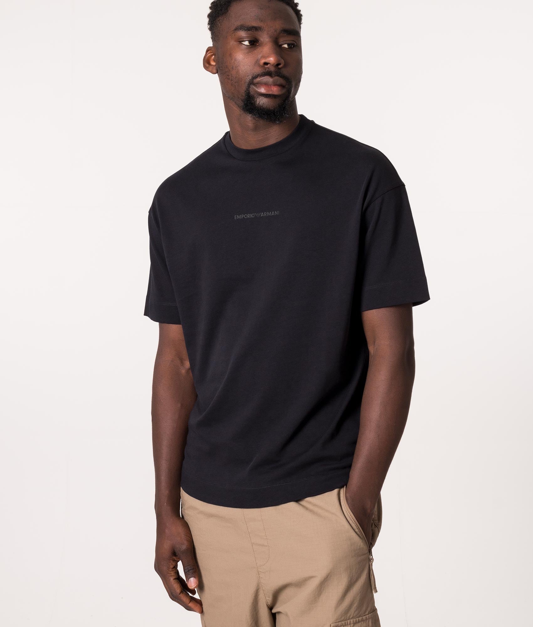 Relaxed-Fit-Bold-Rubberised-Logo-T-Shirt-Blu-Navy-Emporio-Armani-EQVVS