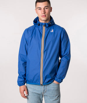 Le Vrai 3.0 Claude Jacket in Blue Royal Marine by K-WAY at EQVVS. Model front image