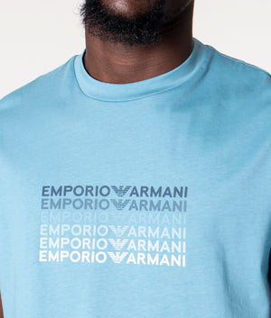 Gradient-Logo-T-Shirt-Green-Water-Emporio-Armani-EQVVS