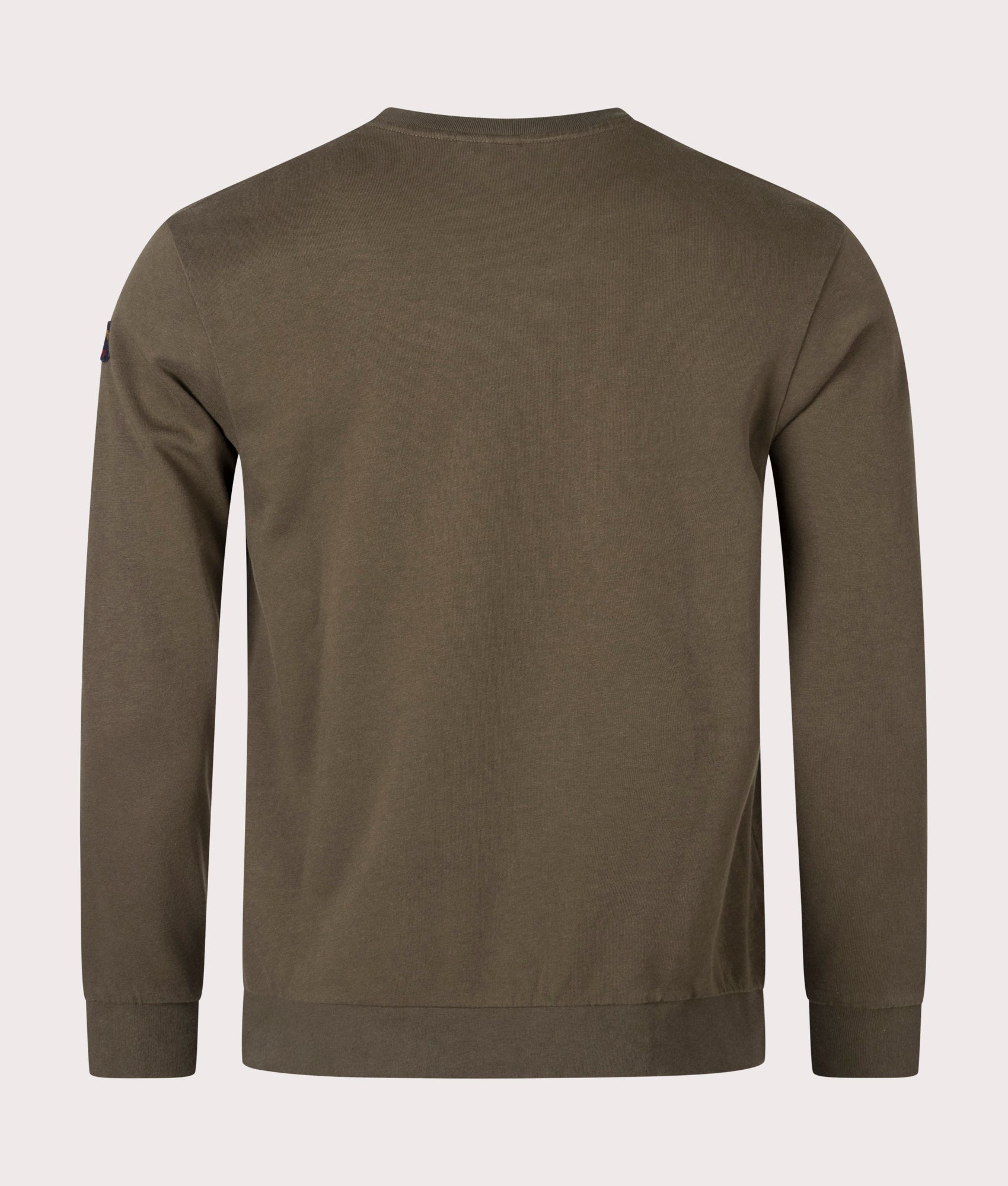 Organic-Cotton-Knitted-Jumper-Olive-Green-Paul-&-Shark-EQVVS