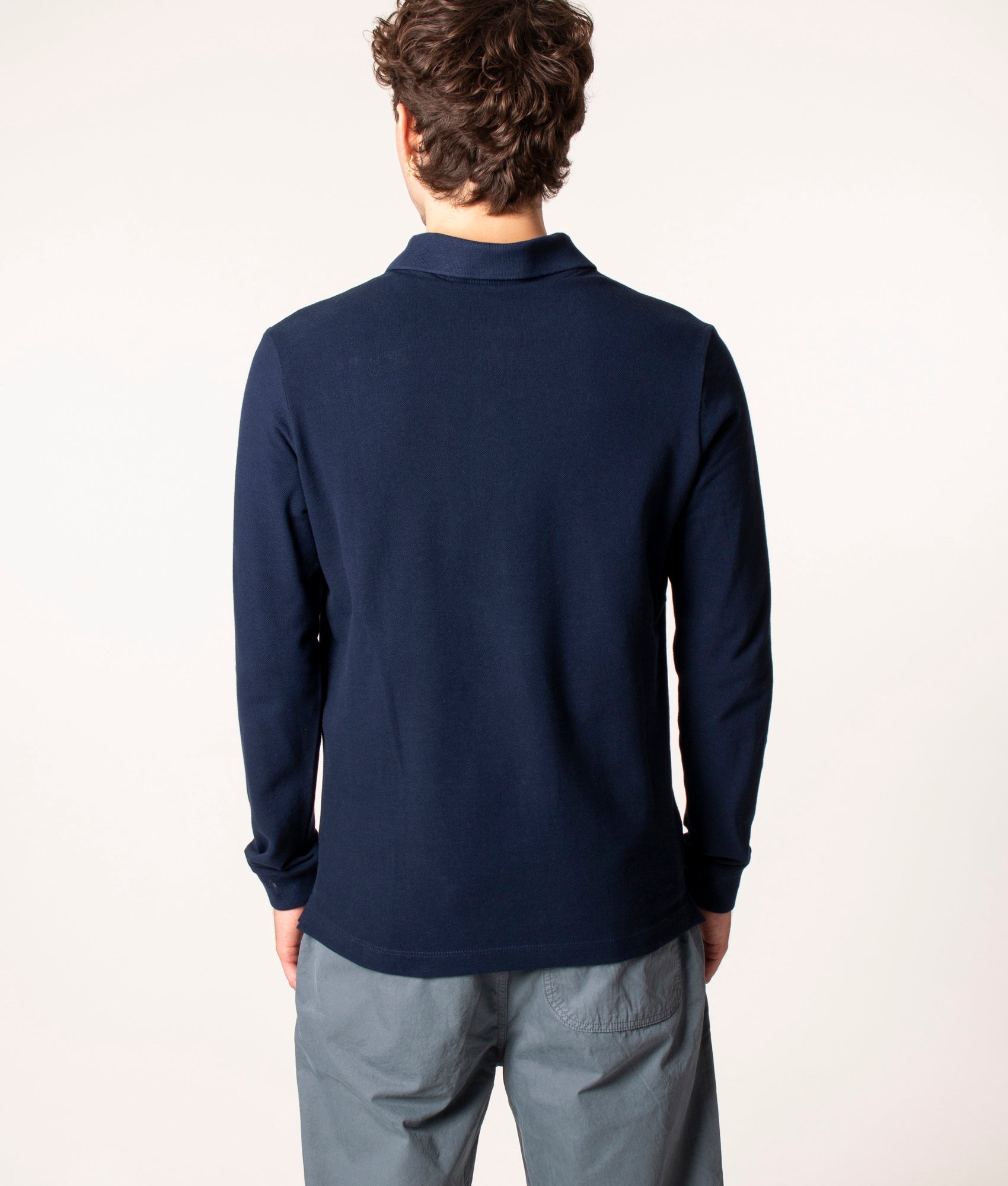 Slim-Fit-Long-Sleeve-Polo-Shirt-Blue-Paul-&-Shark-EQVVS