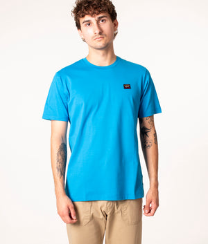Organic Cotton T-Shirt in 522 Light Blue, Paul & Shark, EQVVS, front model