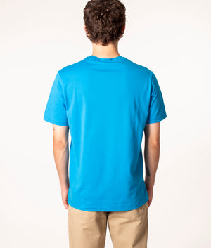 Organic Cotton T-Shirt in 522 Light Blue, Paul & Shark, EQVVS, Back model