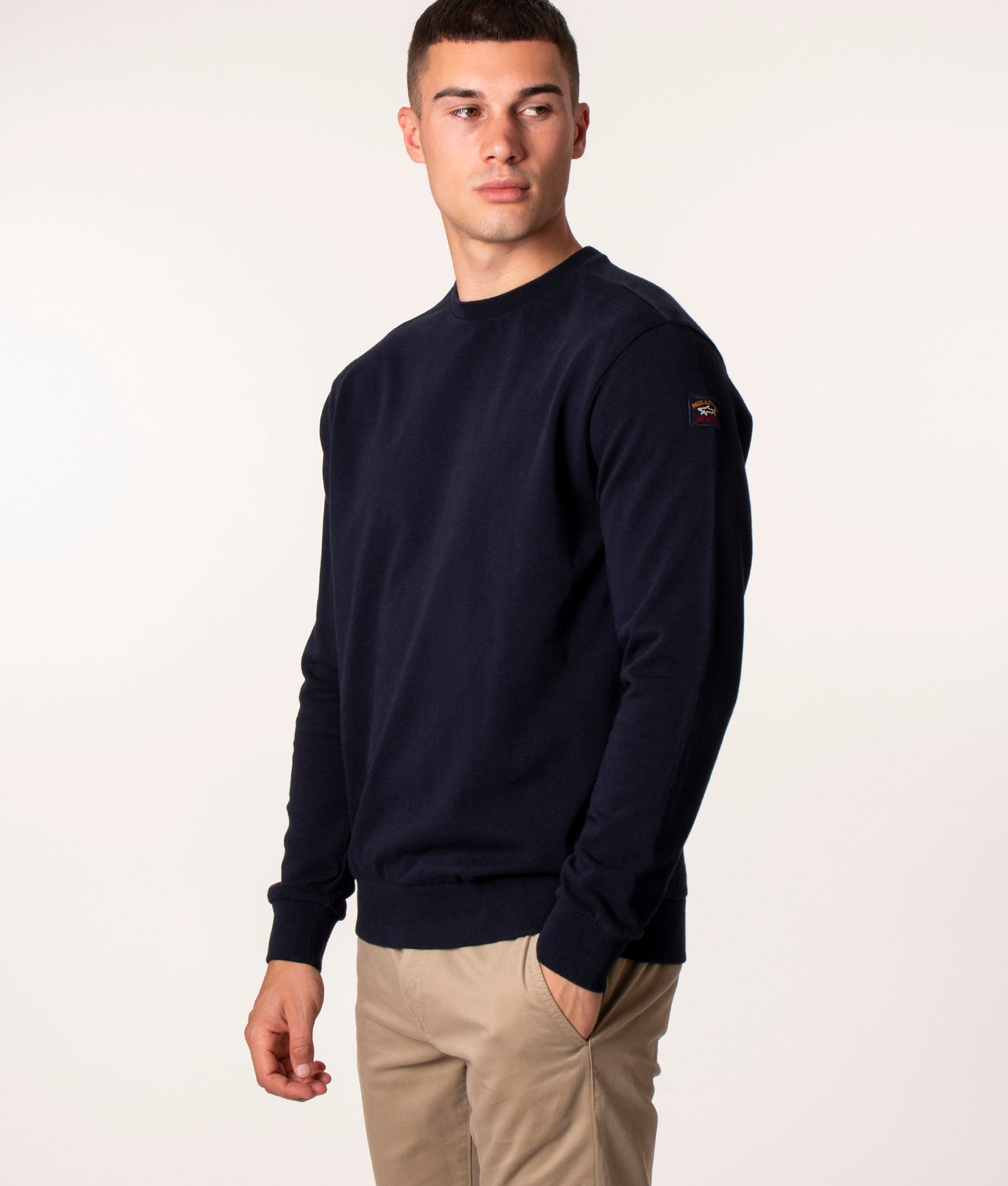 Organic-Cotton-Knitted-Jumper-Blue-Paul-&-Shark-EQVVS