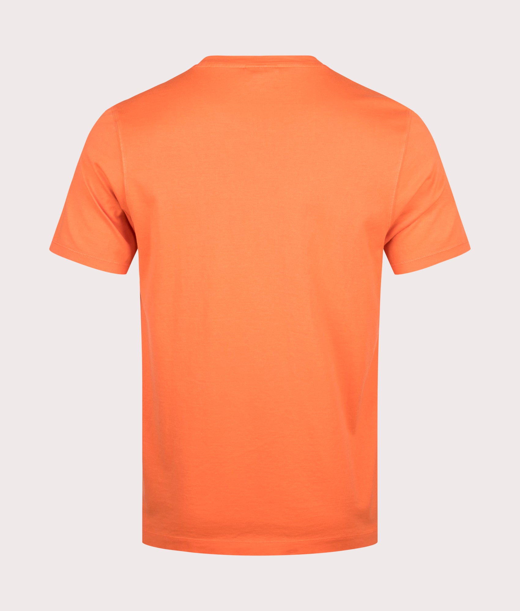 Garment-Dyed-Knitted-T-Shirt-Orange-Paul-&-Shark-EQVVS