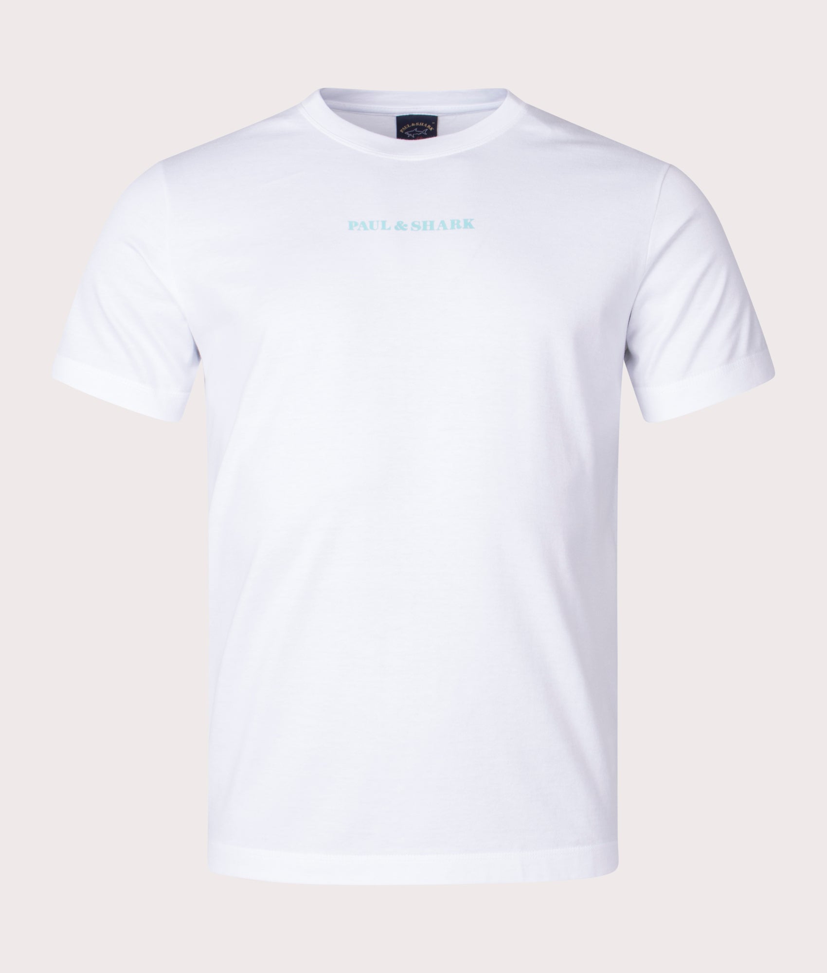 Contrast-Logo-Knitted-T-Shirt-White-Paul-&-Shark-EQVVS