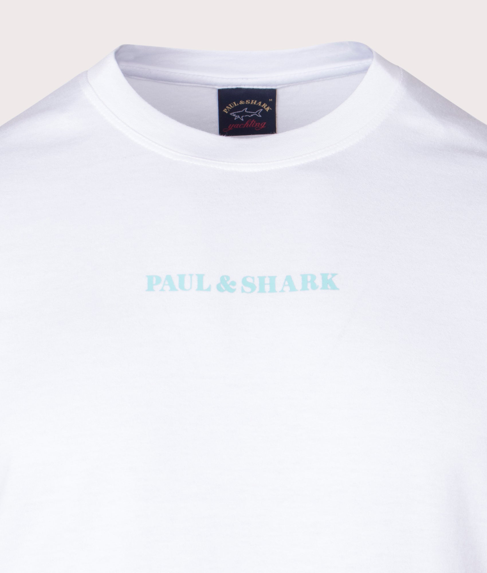 Contrast-Logo-Knitted-T-Shirt-White-Paul-&-Shark-EQVVS