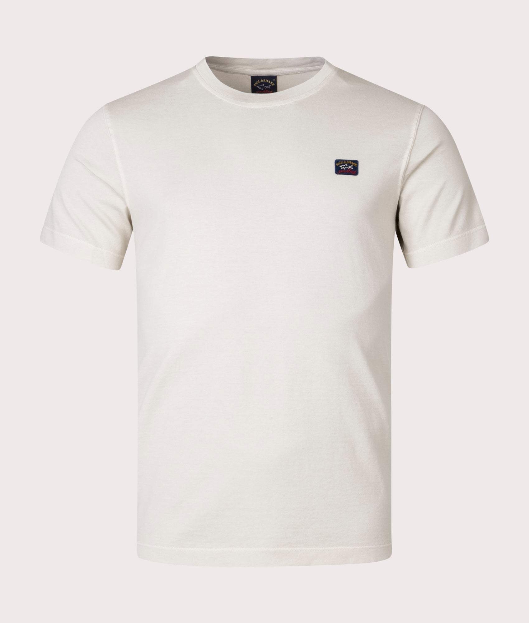 Garment-Dyed-Knitted-T-Shirt-Beige-Paul-&-Shark-EQVVS