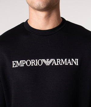 Logo-Print-Sweatshirt-Nero-Logo-Emporio-Armani-EQVVS