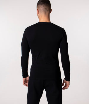 Slim-Fit-Loungewear-T-Shirt-Black-Emporio-Armani-EQVVS