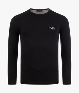 Slim-Fit-Long-Sleeve-Loungewear-T-Shirt-Black-Emporio-Armani-EQVVS