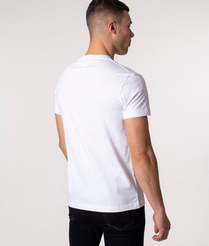 Slim-Fit-V-Emblem-T-Shirt-White/Lavender-Versace-Jeans-Couture-EQVVS