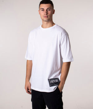 Oversized-Side-Patch-Logo-T-Shirt-White-Versace-Jeans-Couture-EQVVS 