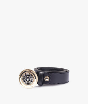 Circular-Logo-Buckle-Belt-Black-Gold-Versace-Jeans-Couture-EQVVS