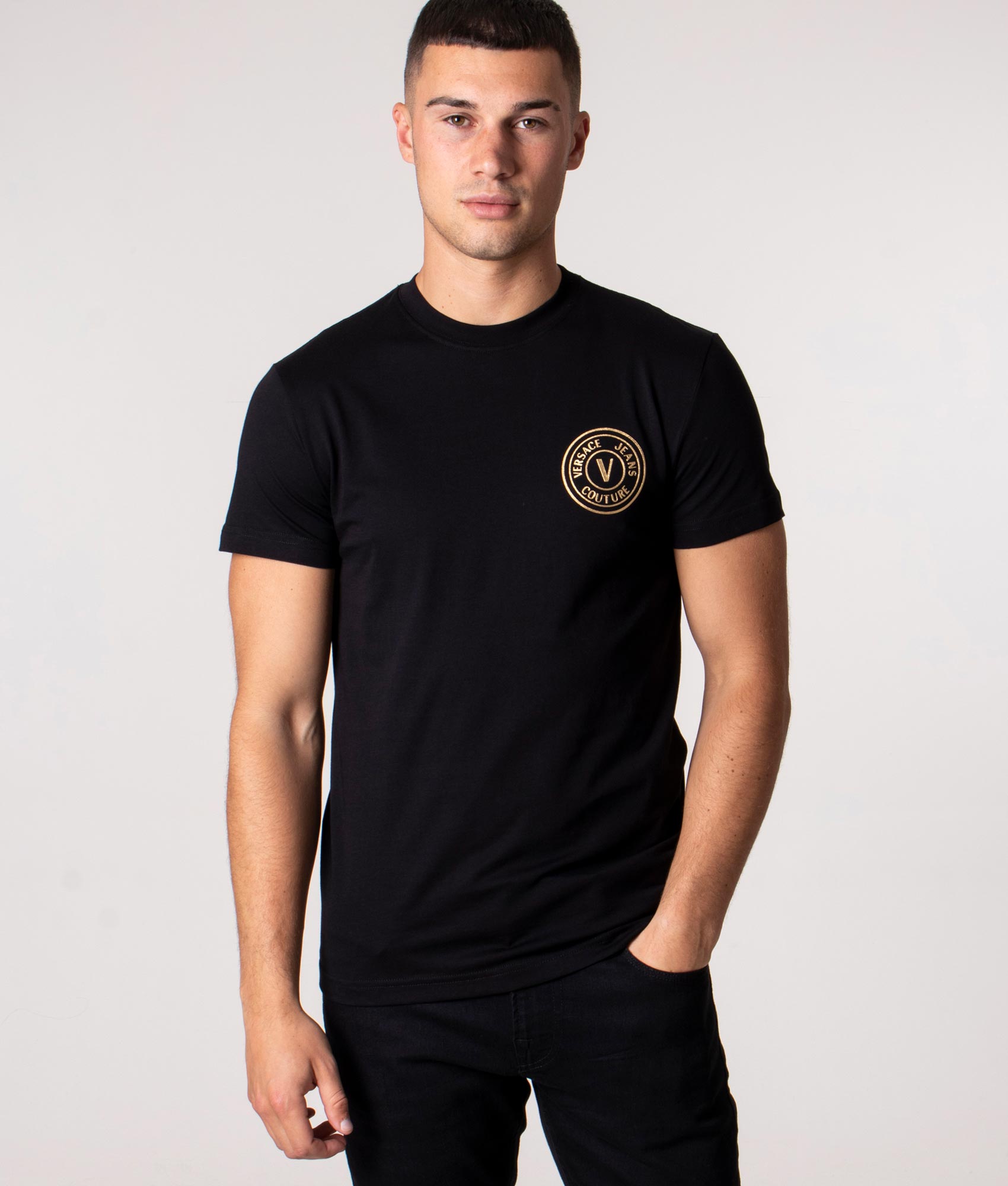 Versace Black Shirt With Logo Sale Online | website.jkuat.ac.ke