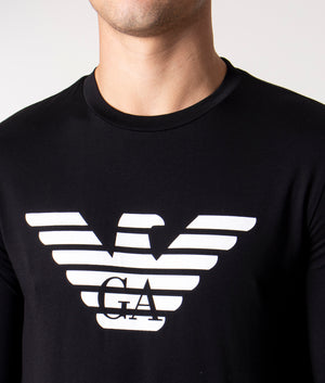 Slim-Fit-Long-Sleeved-Large-Logo-Eagle-T-Shirt-Black-Emporio-Armani-EQVVS