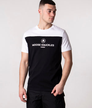 Relaxed-Fit-Ormond-T-Shirt-Black/White-Moose-Knuckles-EQVVS