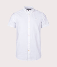 Tailored Fit Short Sleeve Oxtown Shirt: WH11 White 