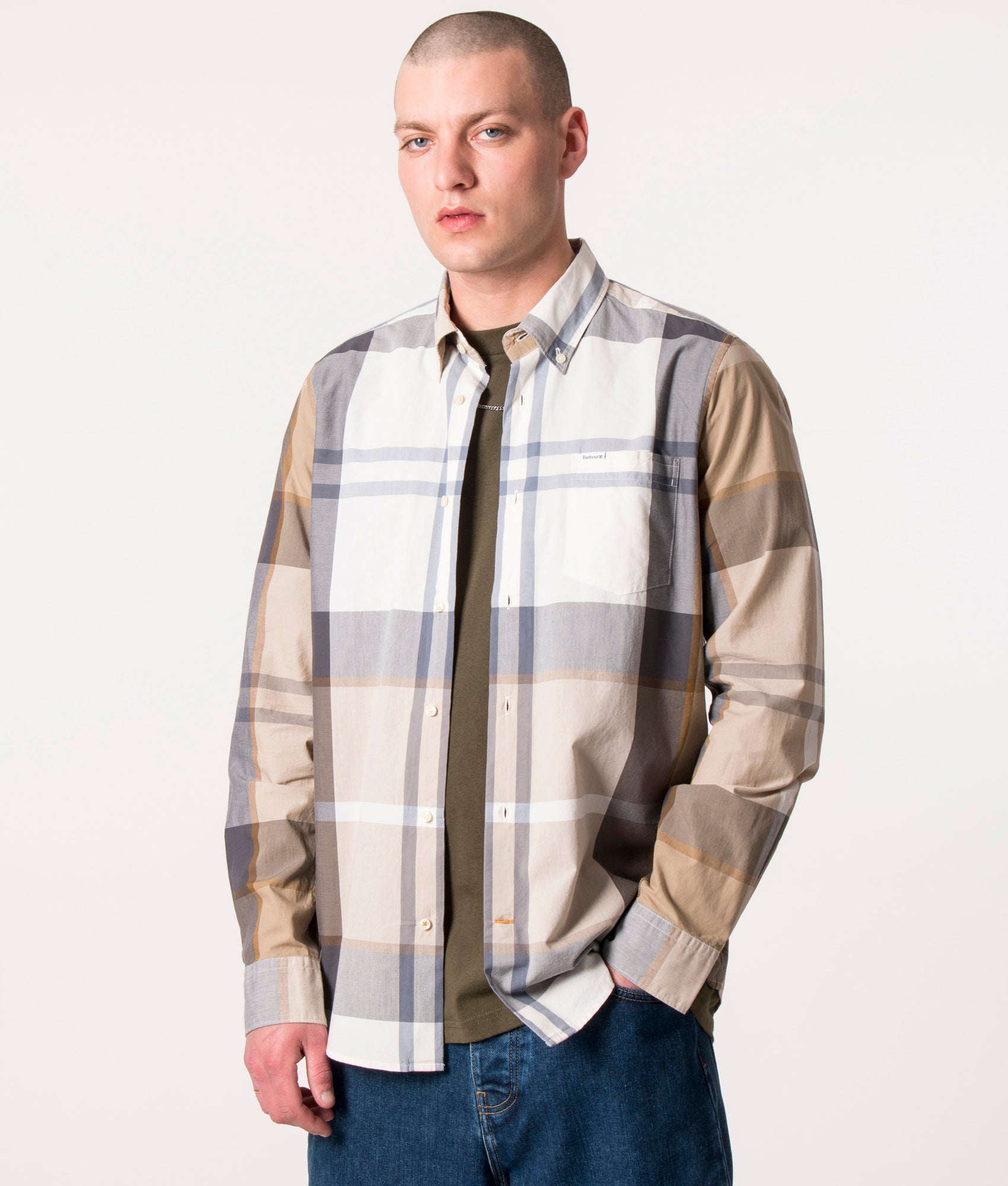 Harris-Tailored-Shirt-Amble-Sand-Tartan-Barbour-Lifestyle-EQVVS