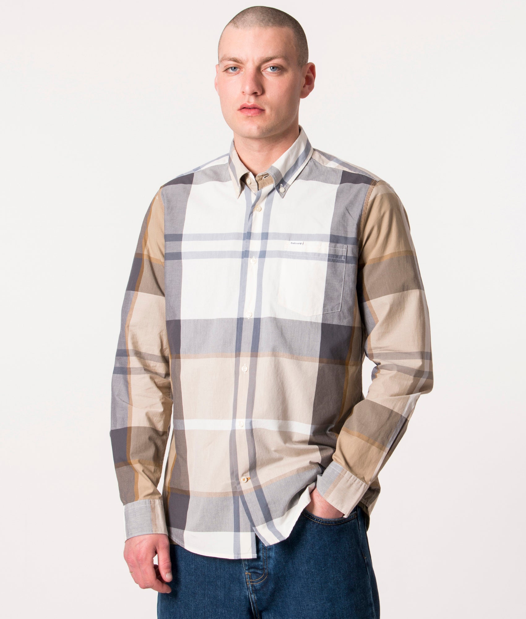Harris-Tailored-Shirt-Amble-Sand-Tartan-Barbour-Lifestyle-EQVVS