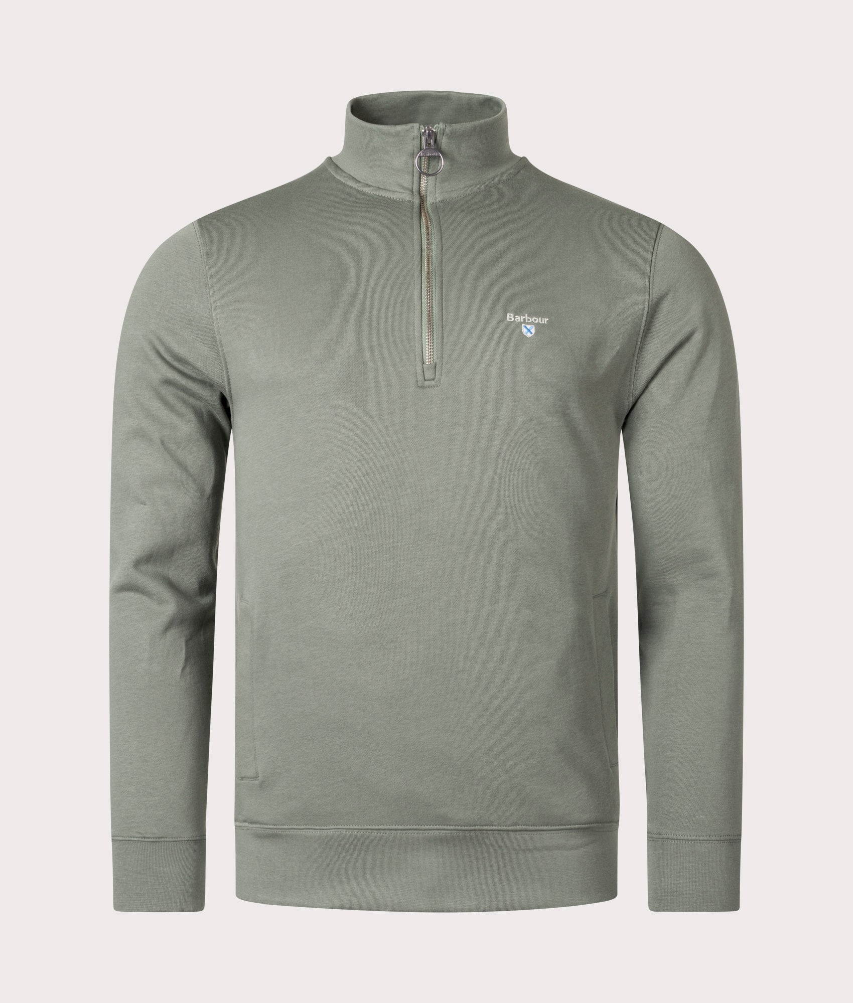 Quarter-Zip-Rothley-Sweatshirt-Agave-Green-Barbour-Lifestyle-EQVVS