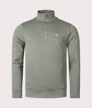 Quarter-Zip-Rothley-Sweatshirt-Agave-Green-Barbour-Lifestyle-EQVVS