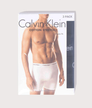 Three Pack of Cotton Stretch Boxer Briefs Black, Calvin Klein