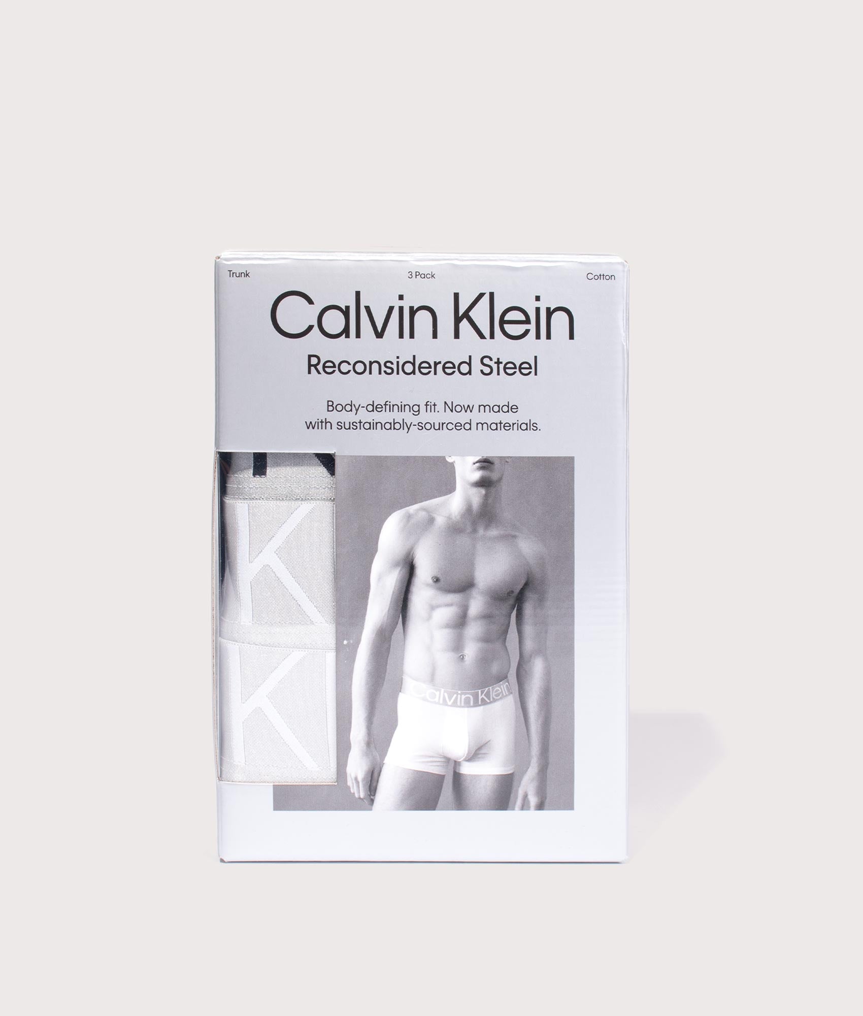 Three-Pack-of-Cotton-Trunks-Black/White/Grey-Heather-Calvin-Klein-EQVVS
