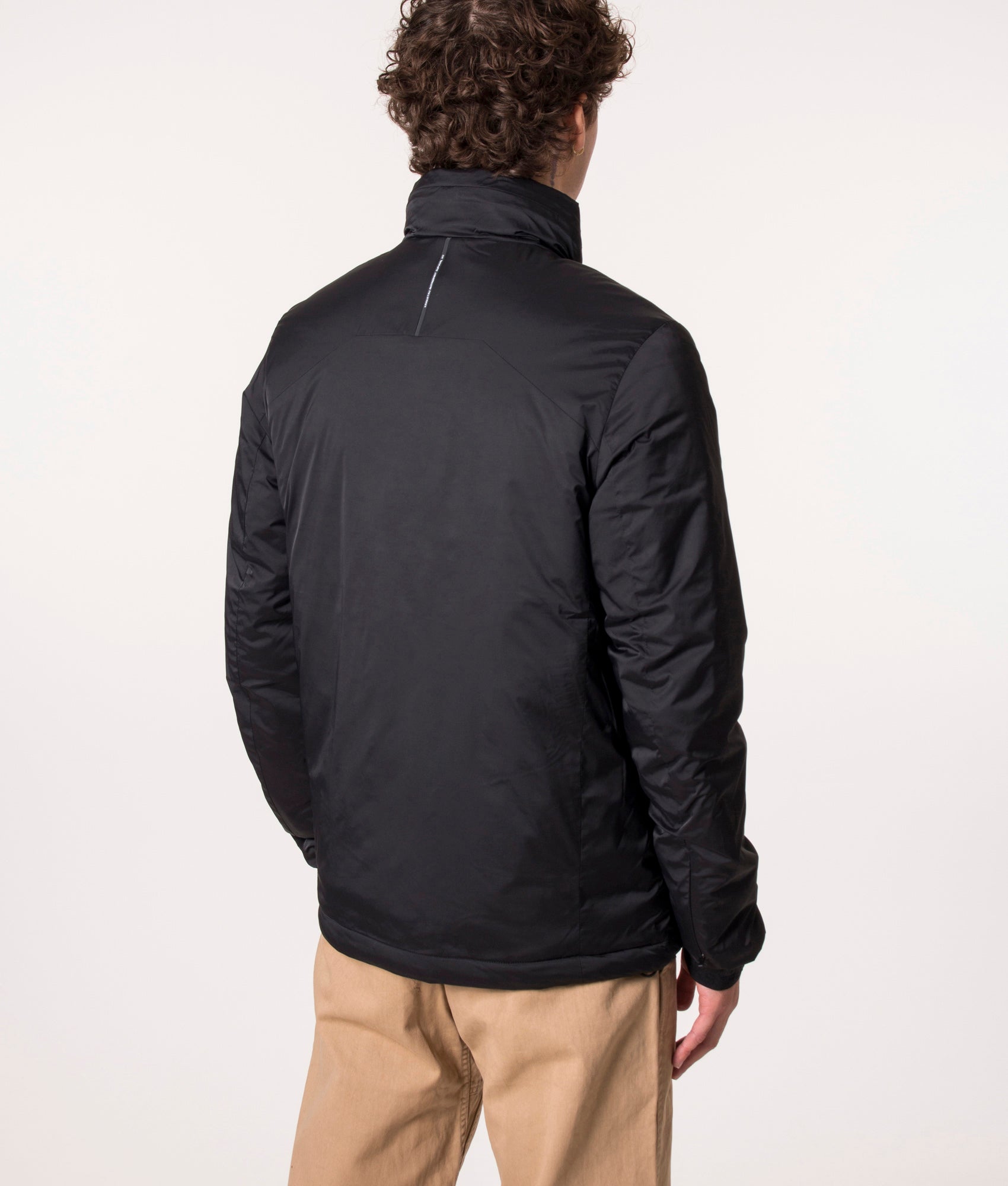 KRAKATAU NM39 PENROSE Insulated Jacket in Black. Eqvvs. Model, reverse. 
