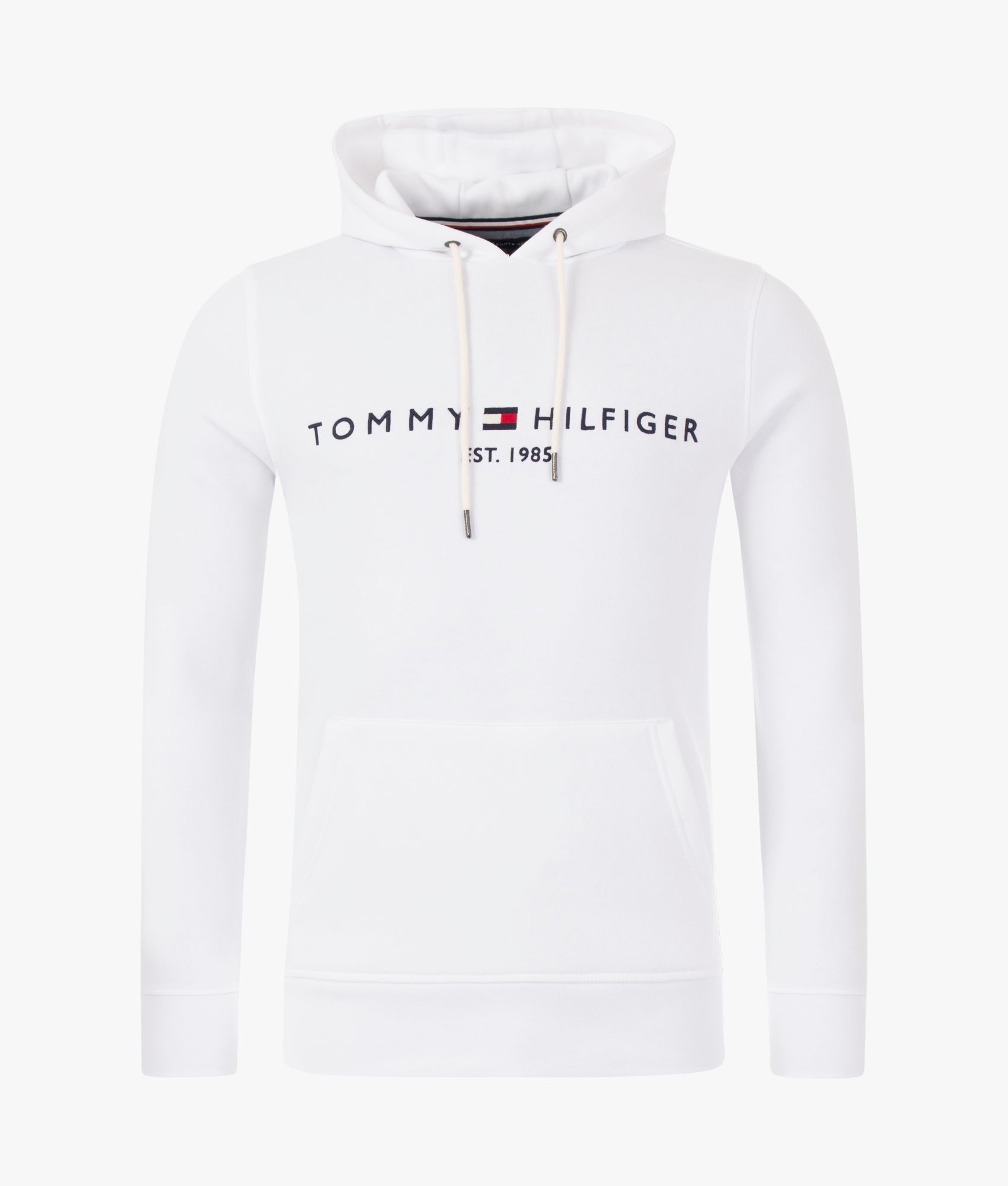 Tommy-logo-Hoodie-White-EQVVS
