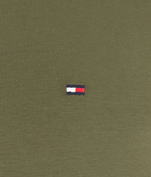 Stretch-Slim-Fit-T-Shirt-Utility-Olive-Tommy-Hilfiger-EQVVS