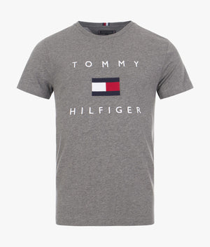 Tommy-Flag-Print-T-Shirt-Dark-Grey-Heather-Tommy-Hilfiger-EQVVS
