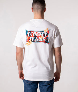 Floral-Graphic-T-Shirt-Ancient-White-Tommy-Jeans-EQVVS 