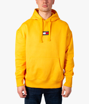 Relaxed Fit Badge Fleece Hoodie