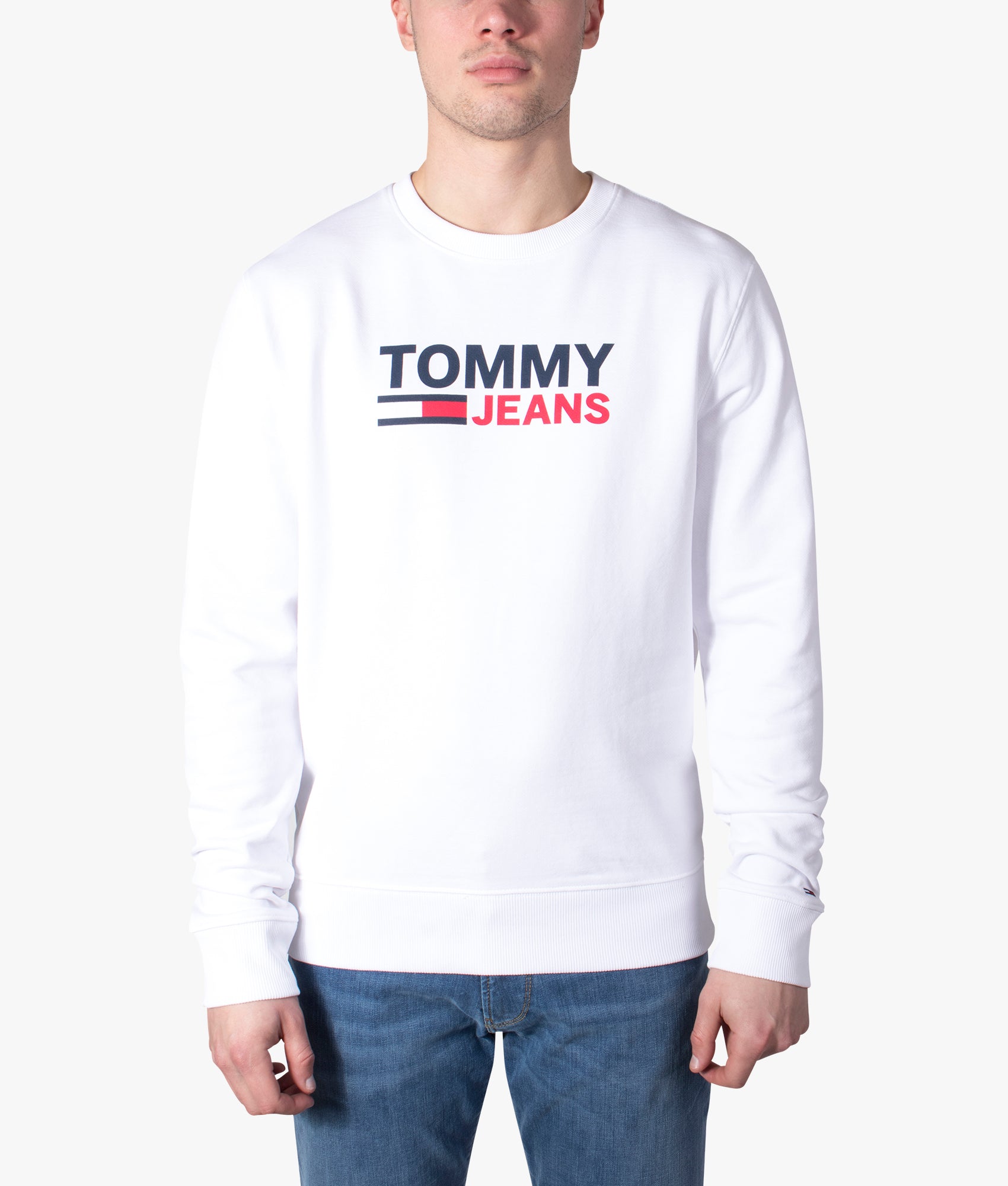 Large-Logo-Sweatshirt-Sweatshirt-White-Tommy-Jeans-EQVVS 