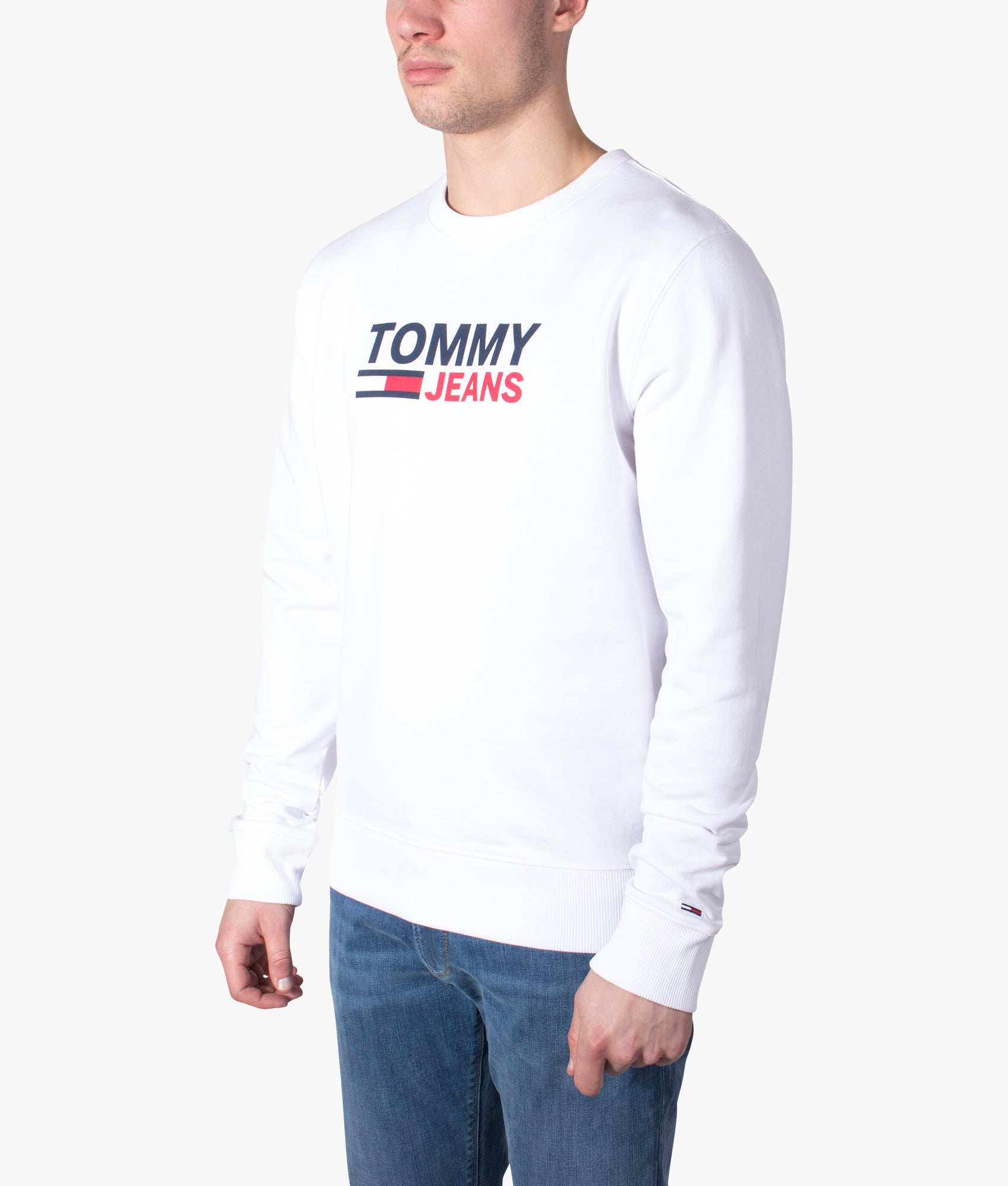 Large-Logo-Sweatshirt-Sweatshirt-White-Tommy-Jeans-EQVVS 