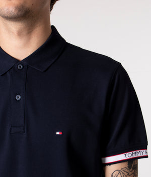 Cuff-Branding-Polo-Shirt-Desert Sky-Tommy-Hilfiger-EQVVS