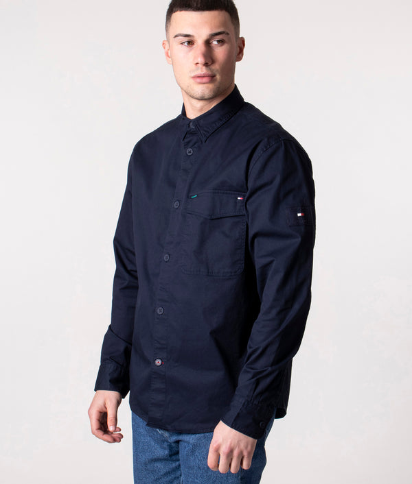 Lightweight Twill Overshirt Desert Sky | Tommy Hilfiger | EQVVS