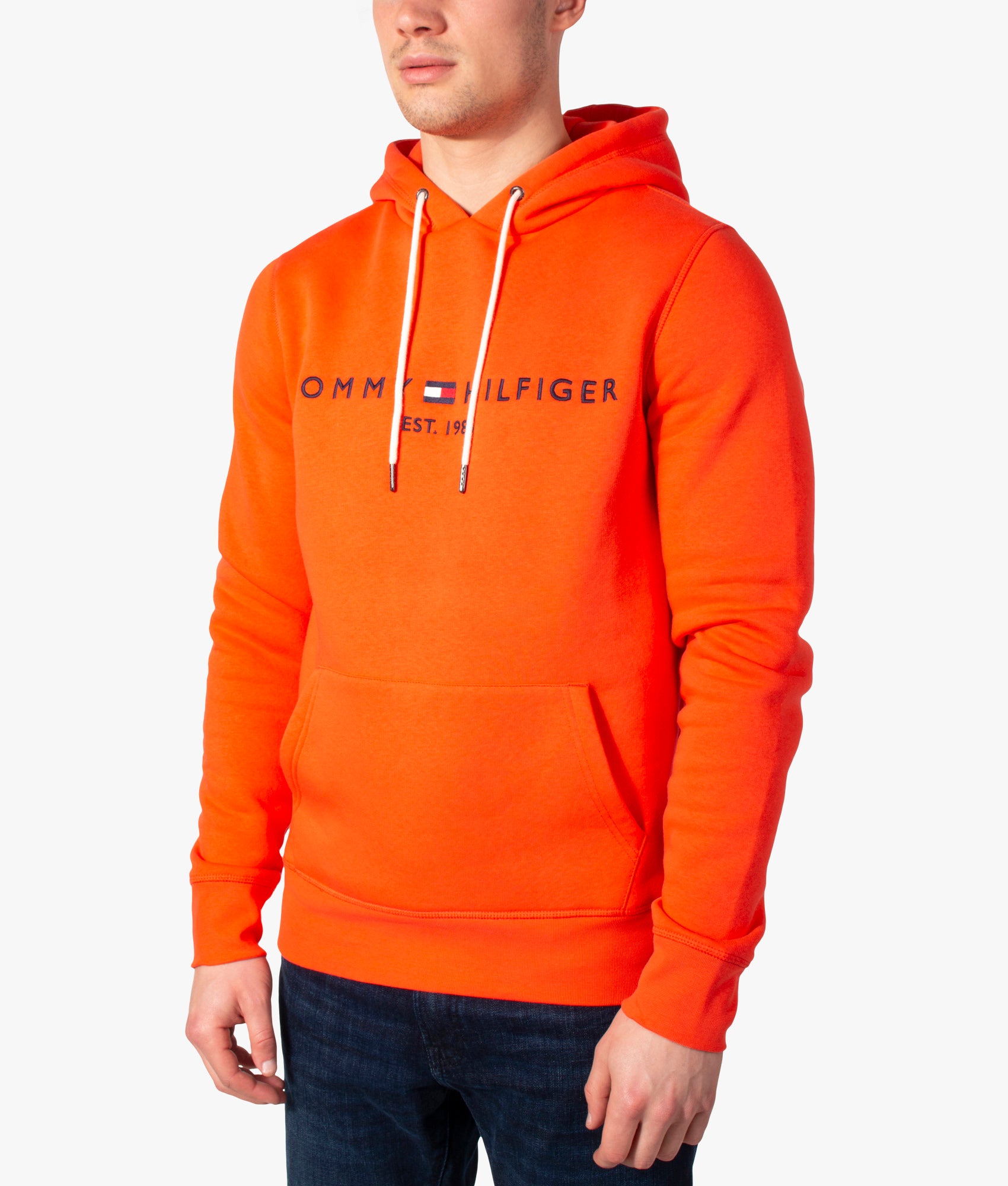 Logo-Fleece-Hoodie-Hawaiian-Coral-Tommy-Hilfiger-EQVVS