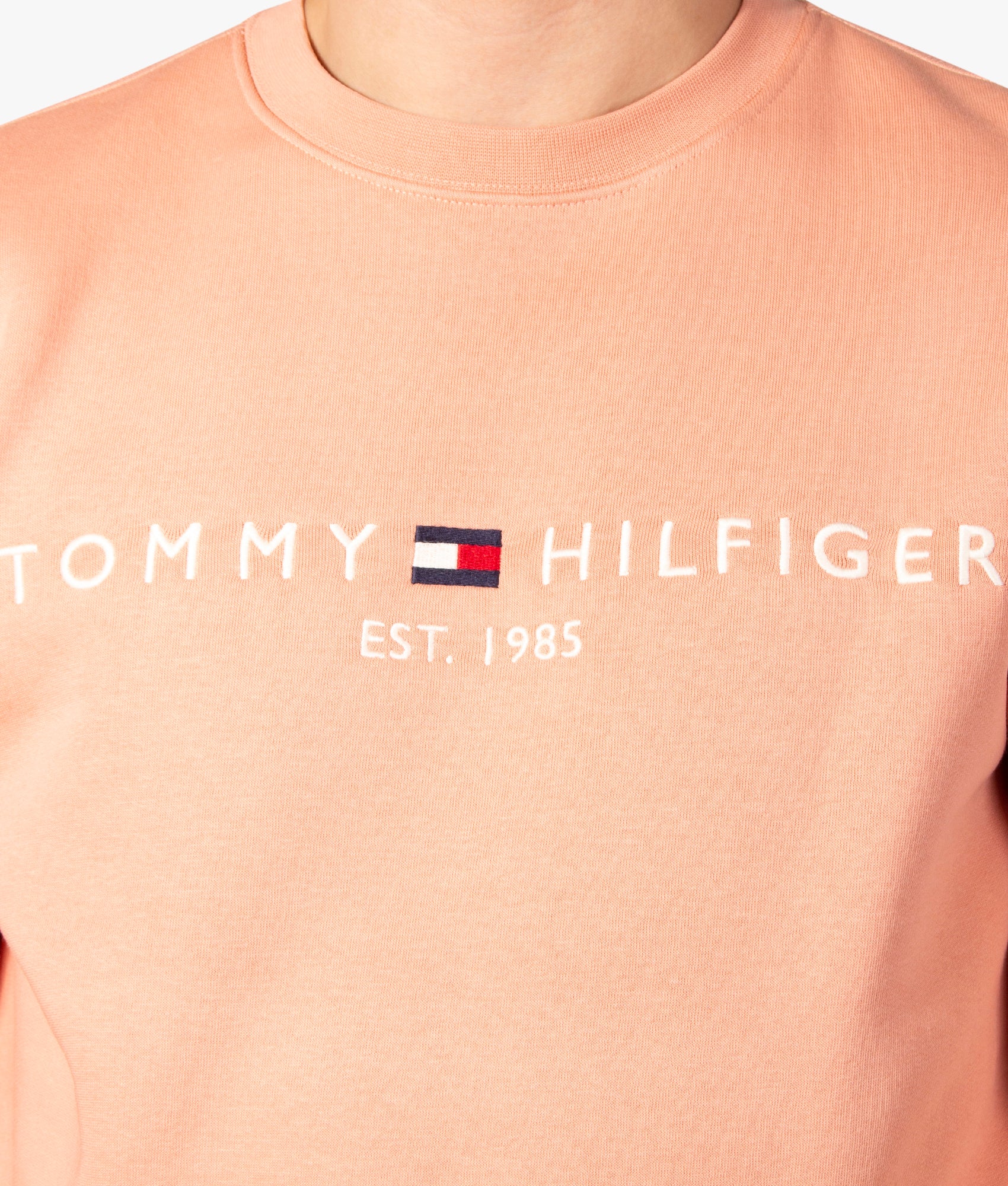 Logo-Sweatshirt-Guava-Tommy-Hilfiger-EQVVS
