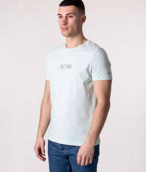 Square-Logo-T-Shirt-Minty-Essence-Tommy-Hilfiger-EQVVS 