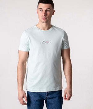 Square-Logo-T-Shirt-Minty-Essence-Tommy-Hilfiger-EQVVS 