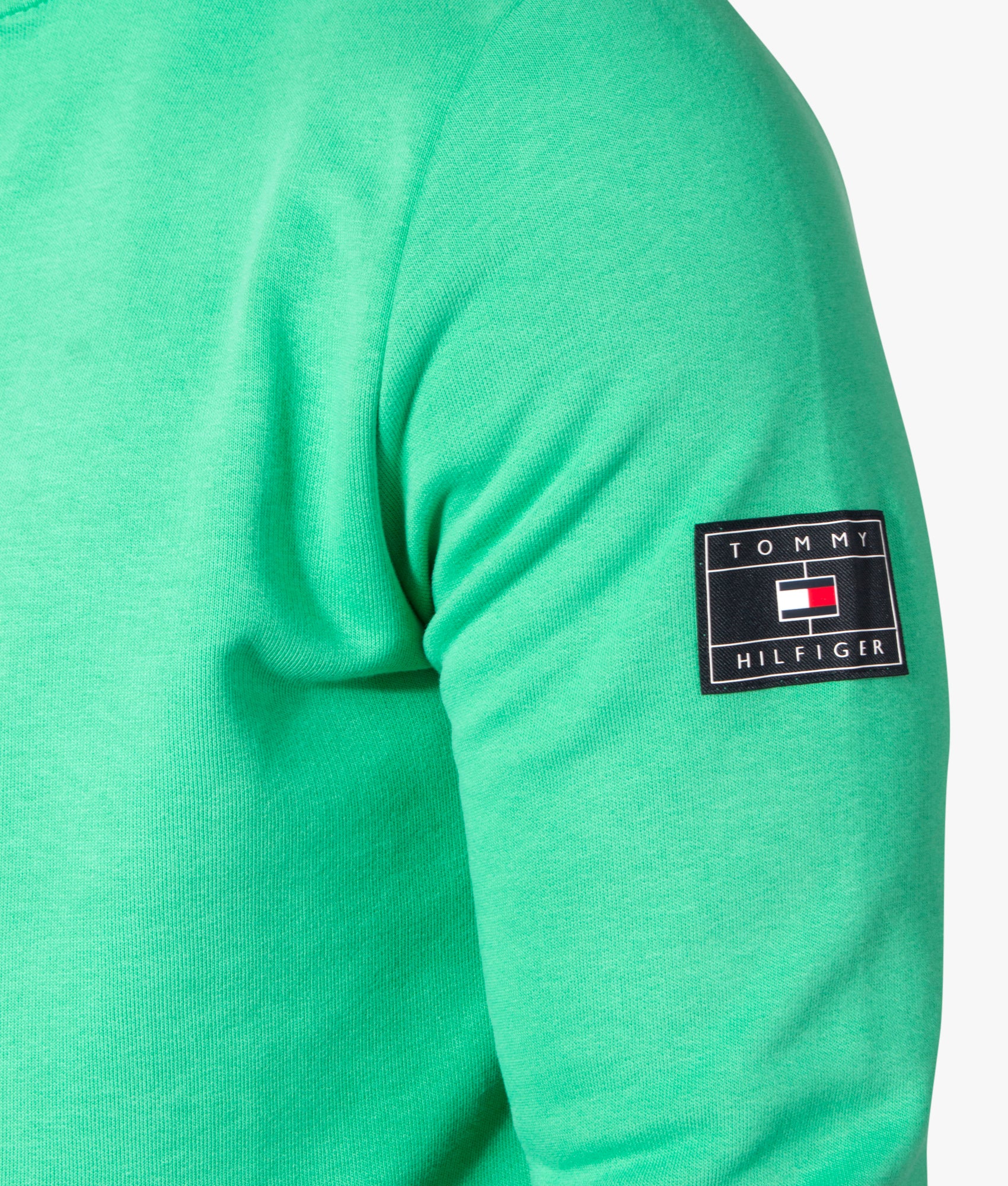 Half-Zip-Through-Sweatshirt-Aloha-Green-Tommy-Hilfiger-EQVVS