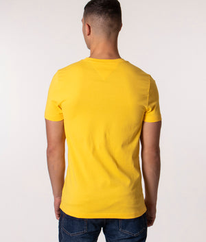 Logo-Print-T-Shirt-Warm-Yellow-Tommy-Hilfiger-EQVVS