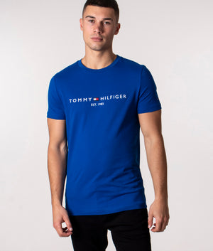 Logo-Print-T-Shirt-Greek-Isle-Blue-Tommy-Hilfiger-EQVVS