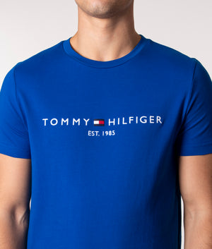 Logo-Print-T-Shirt-Greek-Isle-Blue-Tommy-Hilfiger-EQVVS